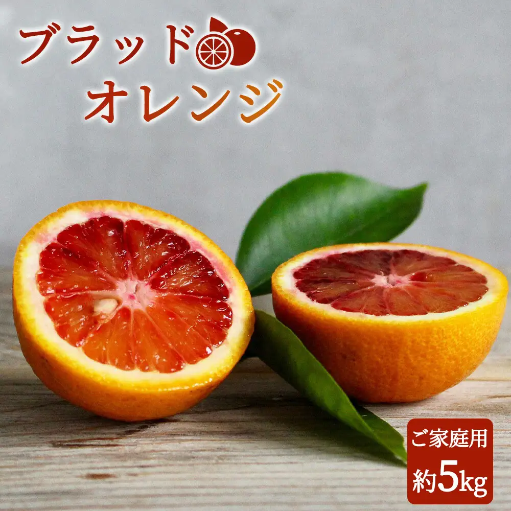 希少な柑橘!紀州有田産ブラッドオレンジ約5kg 【ご家庭用】※2027年3月上旬頃〜3月下旬頃に順次発送 (お届け日指定不可) 【uot853】