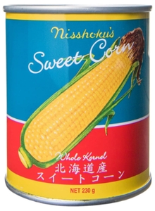 日食 北海道産スイートコーン(ホールカーネル)（230g缶×24）（A23）
