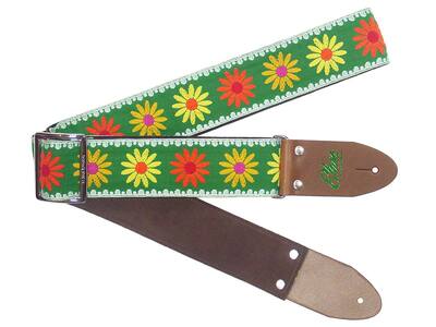 【ギターストラップ】Elara Straps Happy Daisy Forest　ギター　ベース　アコースティックギター　アコギ　エレキギター　エレキ　ギターストラップ　ベースストラップ　エララストラップ