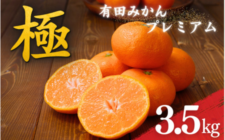 みかん 極 有田みかん プレミアム 約3.5kg【光センサー 高糖度選別品】【nuk168C】 
