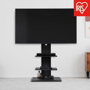 スタンドテレビ台 アイリスオーヤマ UTS-700R-BO ブラックオーク ｜ テレビ 新生活 ひとり暮らし 合格祝い