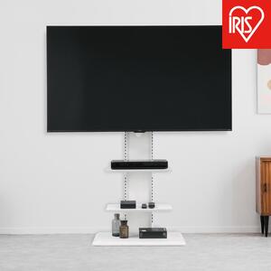 スタンドテレビ台 アイリスオーヤマ UTS-700R-OW オフホワイト ｜ テレビ 新生活 ひとり暮らし 合格祝い 