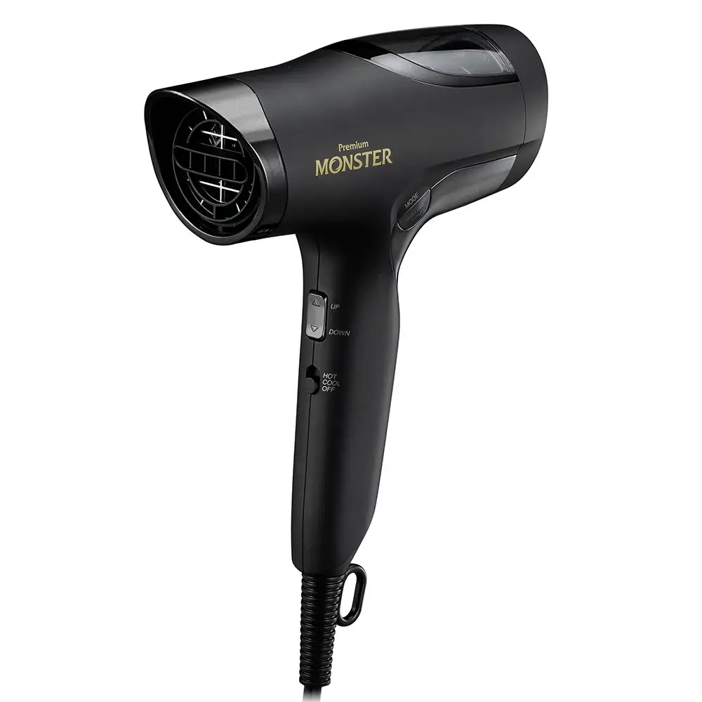 【KOIZUMI】ダブルファンドライヤー BLDCモデル MONSTER (カラー：ブラック) | モンスター Wファン 大風量 速乾 スカルプ メンズ_0217-002-T06-1