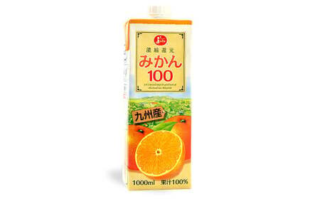 みかん100 1L×6本 計6L みかんジュース ジュース ドリンク フルーツジュース 果汁飲料 みかん100％ 国産