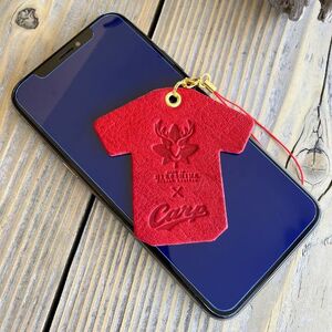 【広島東洋カープ×ジビエレザー】広島ジビエレザー東広島産天然鹿革　ユニフォーム型スマホクリーナー　液晶画面やメガネもピカピカに　3個セット