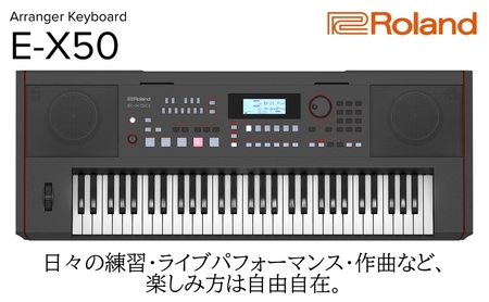 【Roland】61鍵ポータブルキーボード/E-X50【配送不可：離島】 キーボード 楽器 ポータブル 高品質 ローランド 浜松市