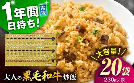 熊本県産 こだわり炒飯 大人の黒毛和牛 炒飯 230g×20袋 合計4.6kg  仕送り 仕送りBHCS004