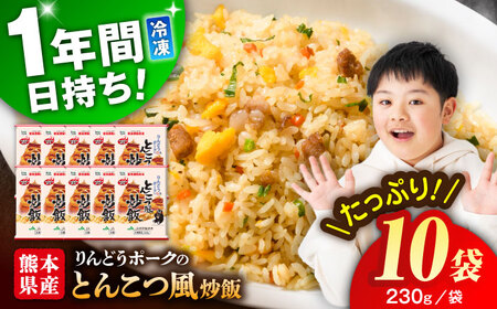 こだわり炒飯 りんどうポークのとんこつ風 炒飯 計2.3kg (230g×10) レンチン レンチン BHCS009