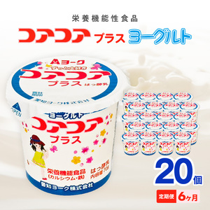 【6ヶ月定期便】愛知ヨーク　コアコアプラスヨーグルト　20個入［108A12-T］