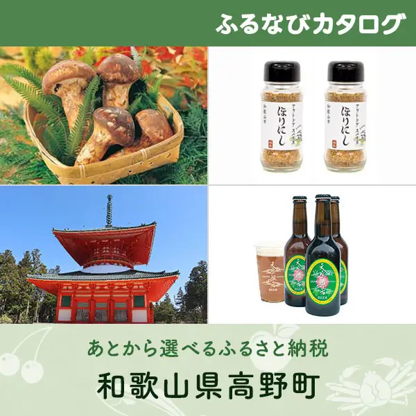 【有効期限なし！後からゆっくり特産品を選べる】和歌山県高野町カタログポイント