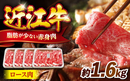 近江牛 すきやき しゃぶしゃぶロース1.6kg[AQDB008]  近江牛 牛肉