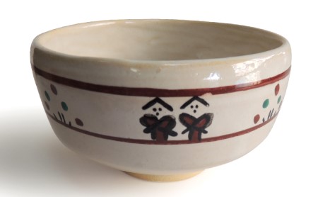奈良絵抹茶茶碗 民芸品 工芸品 茶道具 