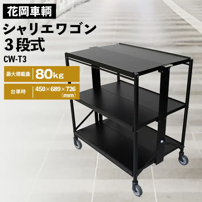 シャリエワゴン3段式 No.533
