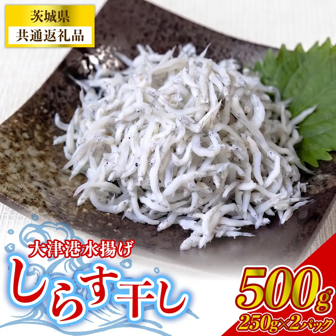 大津港水揚げしらす干し 500g(250g×2パック) (茨城県共通返礼品:北茨城市) (BC005)