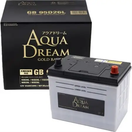 AQUADREAM GOLD 自動車始動用バッテリー 充電制御車対応  95D26L 1個_家電製品 アウトドア・カー用品  _【配送不可地域：沖縄県】【1608301】