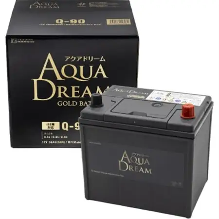 AQUADREAM GOLD 自動車始動用バッテリー ISS車対応  Q-90 1個_家電製品 アウトドア・カー用品  _【配送不可地域：沖縄県】【1608354】