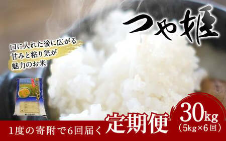 【6ヶ月定期便】大分県産 つや姫 5kg×6回 計30kg