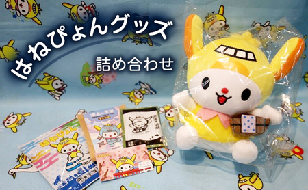 はねぴょんセット はねぴょん 公式キャラクター グッズ ぬいぐるみ 黒湯入浴剤 入浴剤 海苔茶漬け 玄米珈琲 詰合せ セット 大田区 東京都