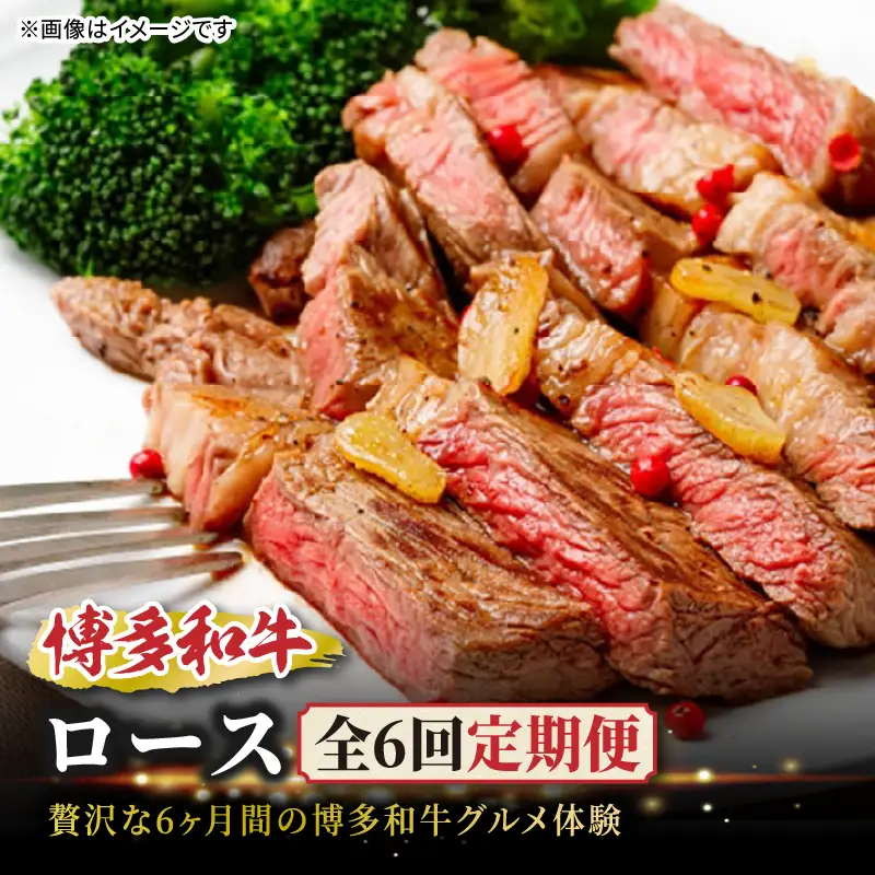 博多和牛ロース定期便【贅沢な6ヶ月間の博多和牛グルメ体験】  博多和牛ロース サーロインステーキ 肩ローススライス 肩ロース焼肉 リブローススライス リブロースブロック サーロインブロック 和牛 肉 お肉 ステーキ 焼肉 肩ロース リブロース ジューシー BBQ 072-T148