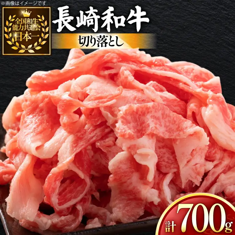 牛肉 和牛 長崎和牛 切り落とし 700g [黒牛 長崎県 東彼杵町 hs42bag750081]