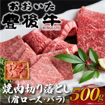 おおいた豊後牛焼肉切り落とし 500g(日出町)_肉 焼肉 牛肉 やきにく ヤキニク バーベキュー  肉 黒毛和牛 牛肉 _【配送不可地域：離島】【1571734】