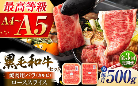 3回定期 くまもと黒毛和牛藤彩牛の2種 計500g 和牛 BHAD036