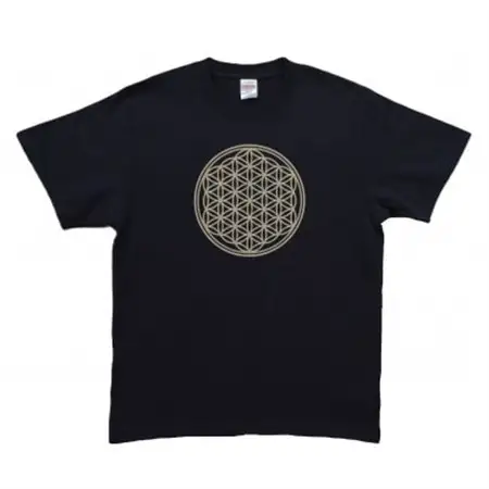 Tシャツ フラワー・オブ・ライフ 姫川薬石 ネイビー (半袖 160サイズ)【1619388】
