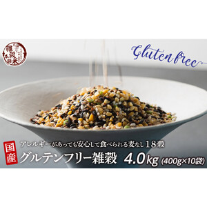 国産 グルテンフリー雑穀 4.0kg(400g×10袋)