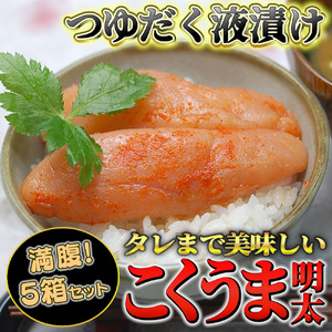 こくうま 辛子明太子140g×5箱 明太子 庄屋 めんたい 福岡 博多 MRG