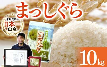 【コメ鑑定技術日本一の山金】 まっしぐら10kg （令和7年産） 白米 精米 F21U-243