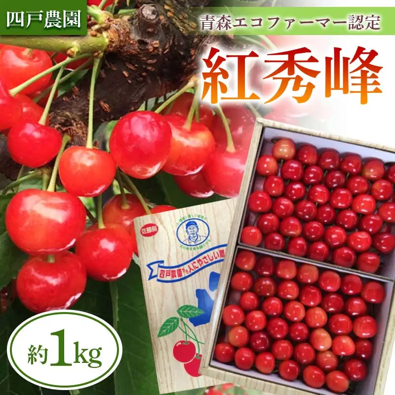 《農家直送》 さくらんぼ 「紅秀峰」 バラ詰め 約1kg 【四戸農園】 F21U-312