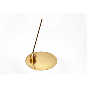 堺の伝統産品 お香立て [しずく-BRASS]とincense holder plate [BRASS] セット