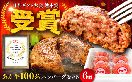 あか牛 ハンバーグ  約120g×6個 ハンバーグ BHAS001