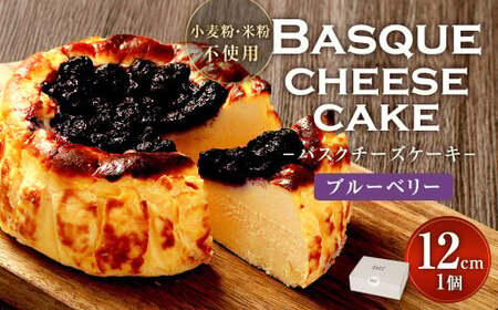 グルテンフリー！ ブルーベリー バスクチーズケーキ 12cm×1個 バスクチーズ チーズケーキ