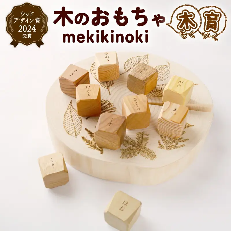 【知育玩具】ウッドデザイン賞受賞！『mekikinoki』  知育 木育 溝渕木材工業