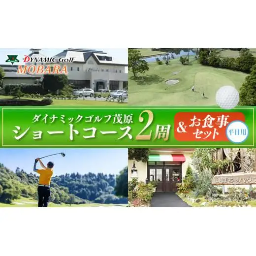 R01-004 ダイナミックゴルフ ショートコース2周＆お食事セット（平日）