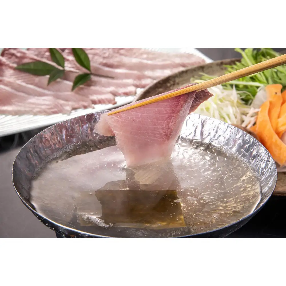天然ぶり使用！ぶりトロしゃぶしゃぶ用スライス　220ｇ×3皿