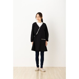 【八重桜あずき】和柄カシュクール風かっぽう着