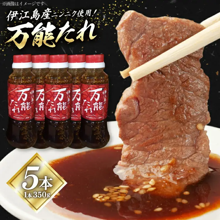 万能たれ 5本 計1750ml [伊江村生活研究会 沖縄県 伊江村 ie47bde300000]