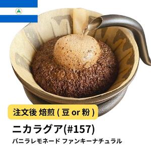 【粉】コーヒー #157 ニカラグア バニラレモネード リモンシリョ農園 ファンキーナチュラル 310g 当日焙煎 大山珈琲