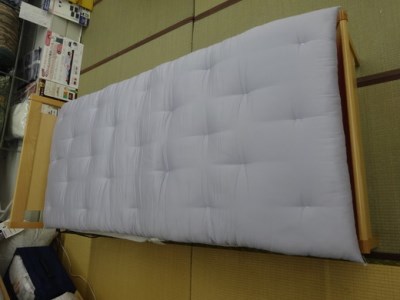 明治6年創業　ワタセ工場直売　コットンの王様エジプト綿入り敷ふとん（ブルー）【CW58W】