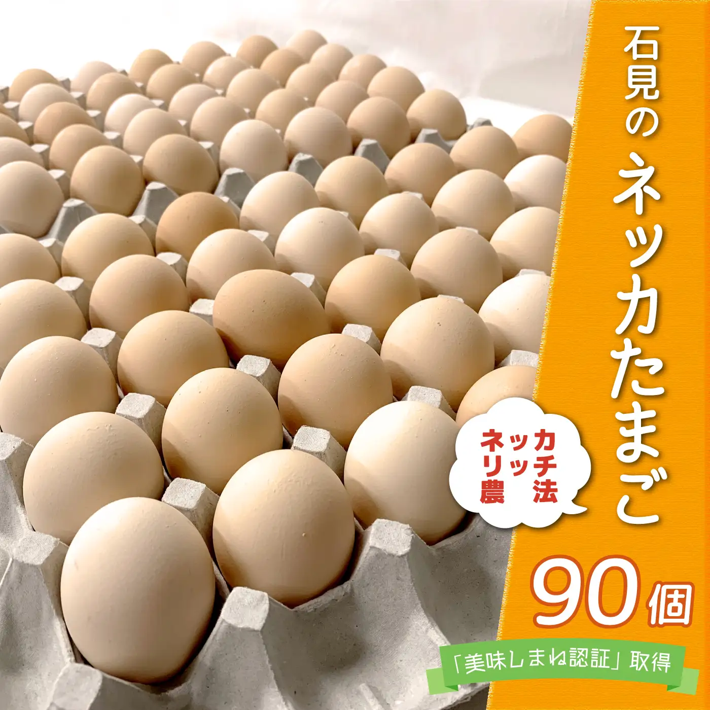  新鮮 石見のネッカたまご 90個 美味しまね認証 
