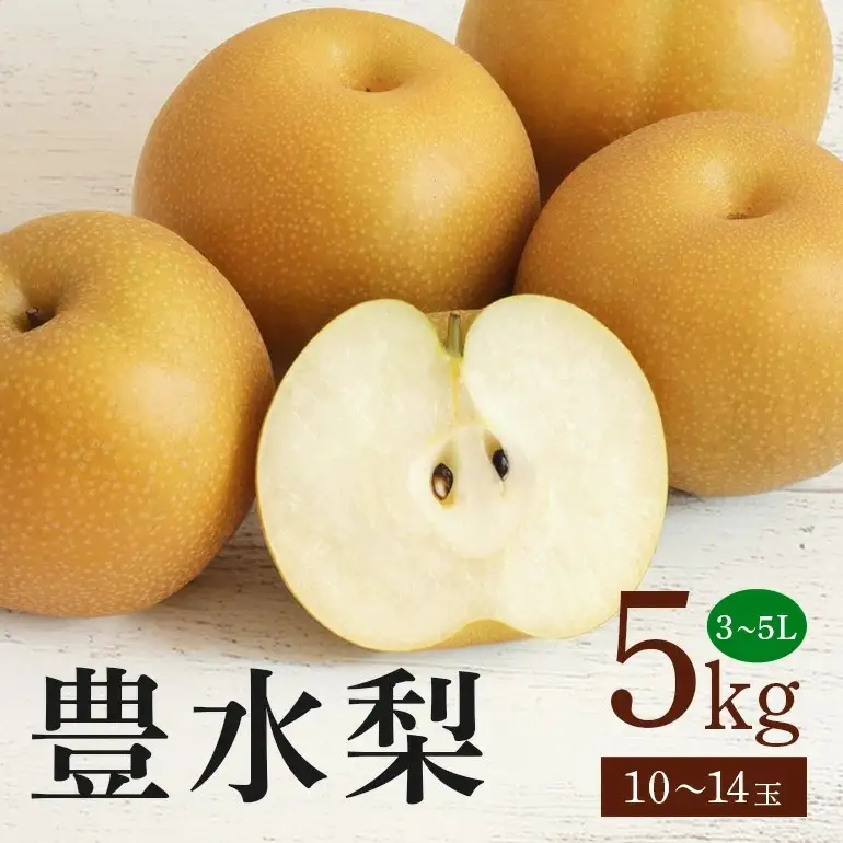 豊水梨 箱込約 5kg（JA新ひたち野）梨 約 10玉 ～ 14玉 (B01-010)