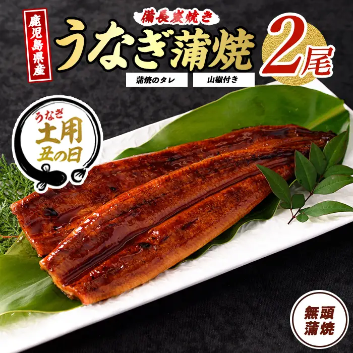 【丑の日に合わせてお届け！】鹿児島県産うなぎ蒲焼 無頭背開き2尾(奈良/IB020-001u) うなぎ