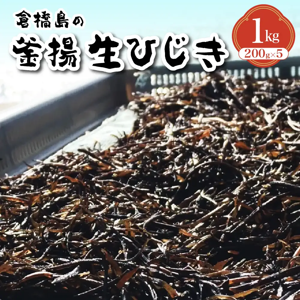 【2025年12月～発送】食べたことある？釜揚生ひじき 1kg (200g×5袋) ku204-002-r