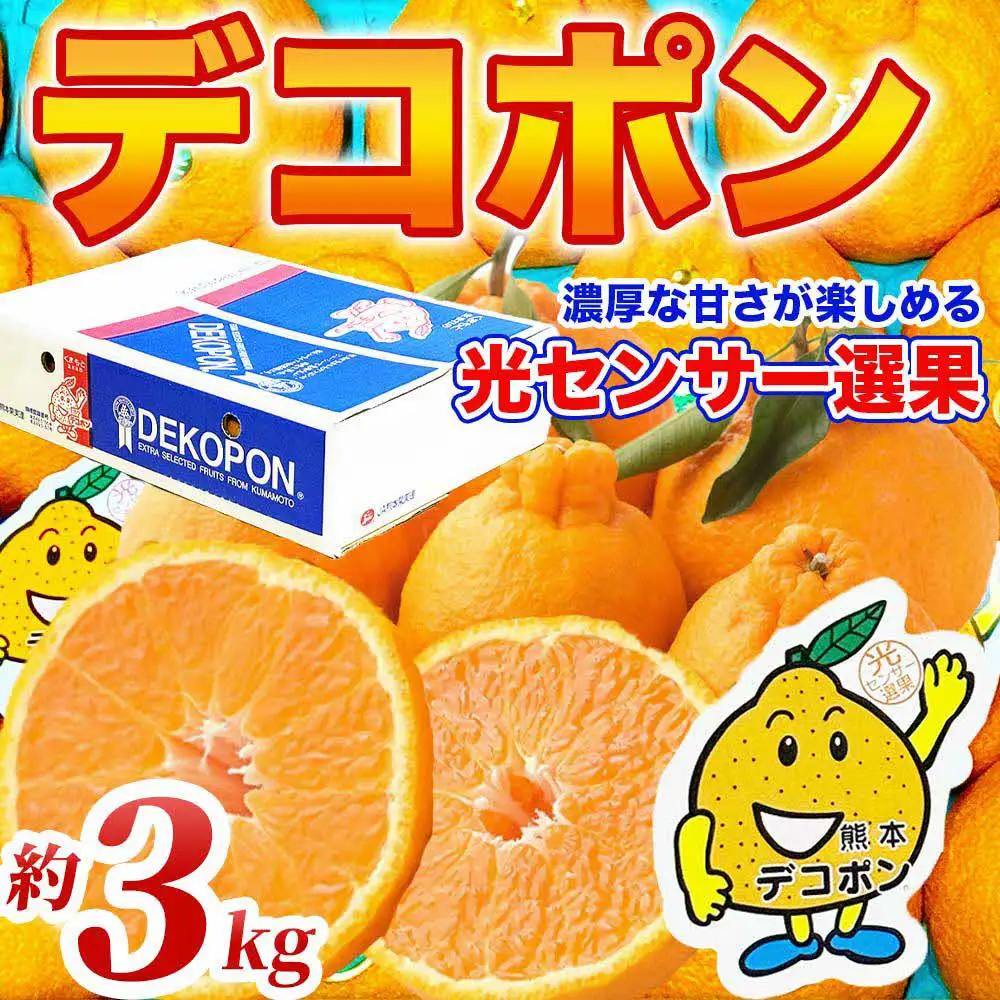 先行予約】 デコポン 約3kg (6～13玉) でこぽん 不知火 【2026年12月