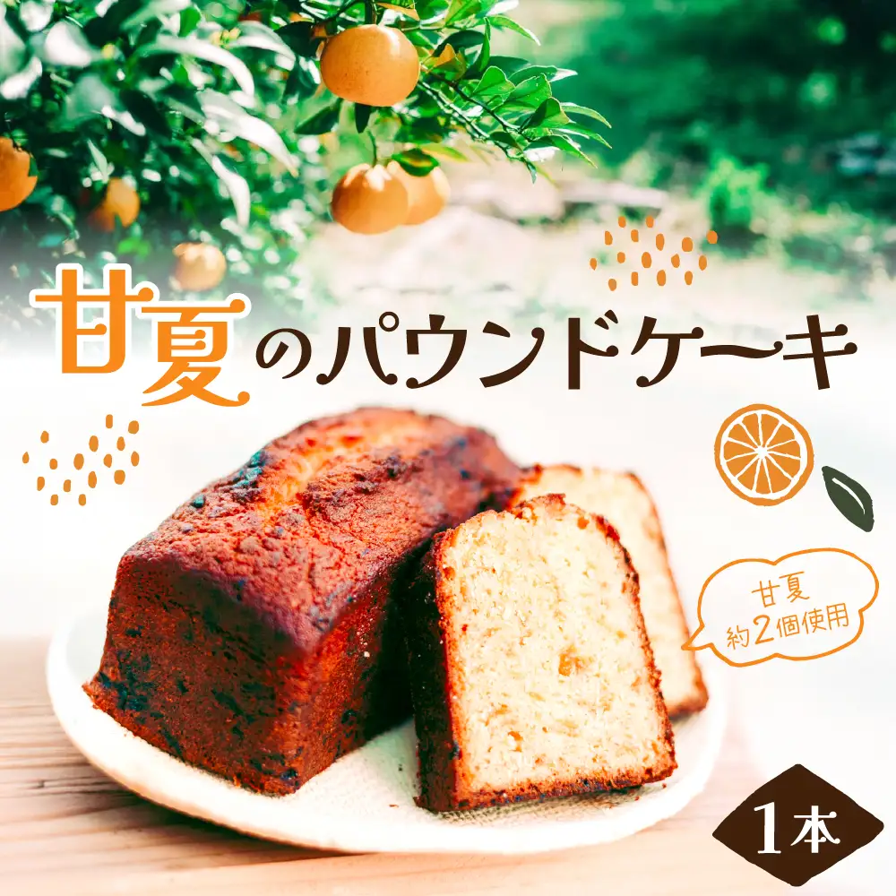 甘夏のパウンドケーキ 1本 広島県 呉市 ku210-001-r