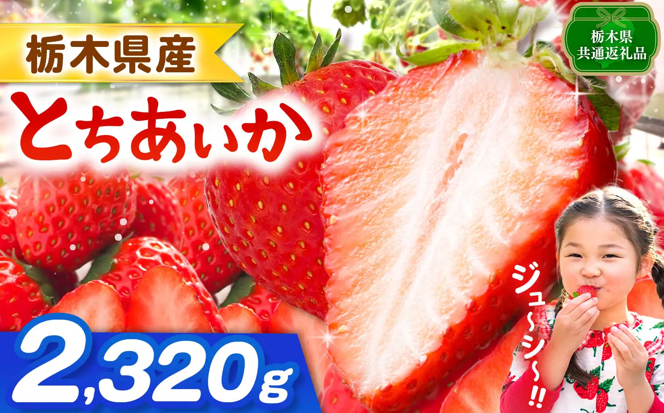 【栃木県共通返礼品】【先行予約】とちあいか 2320g |  栃木県 那珂川町 