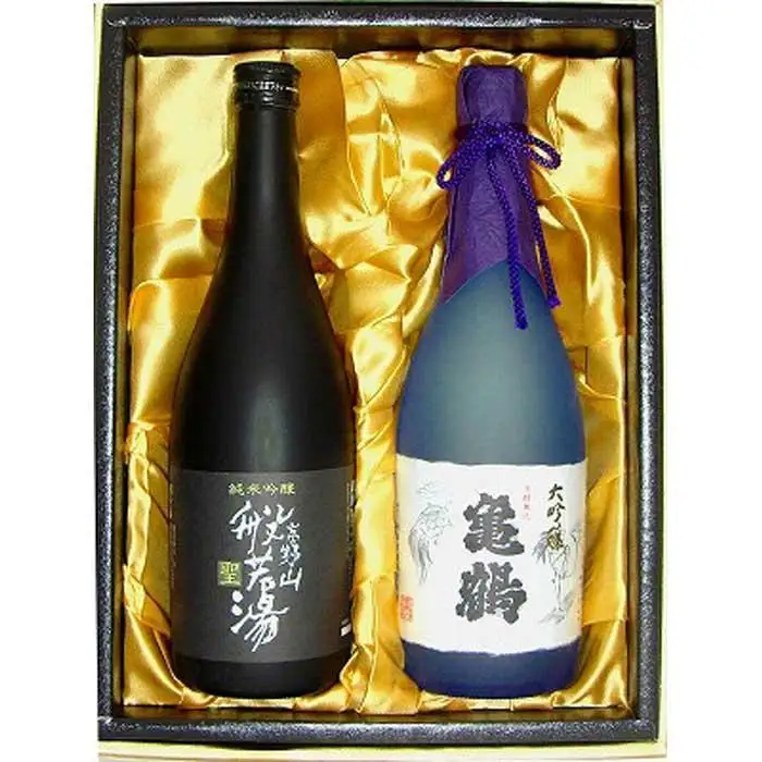 大吟醸亀鶴＆純米吟醸聖 720ml×2本セット ご進物に! 