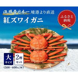【蟹セレブ】ズワイガニ（紅ズワイガニ）大2杯セット（500～600g×2）